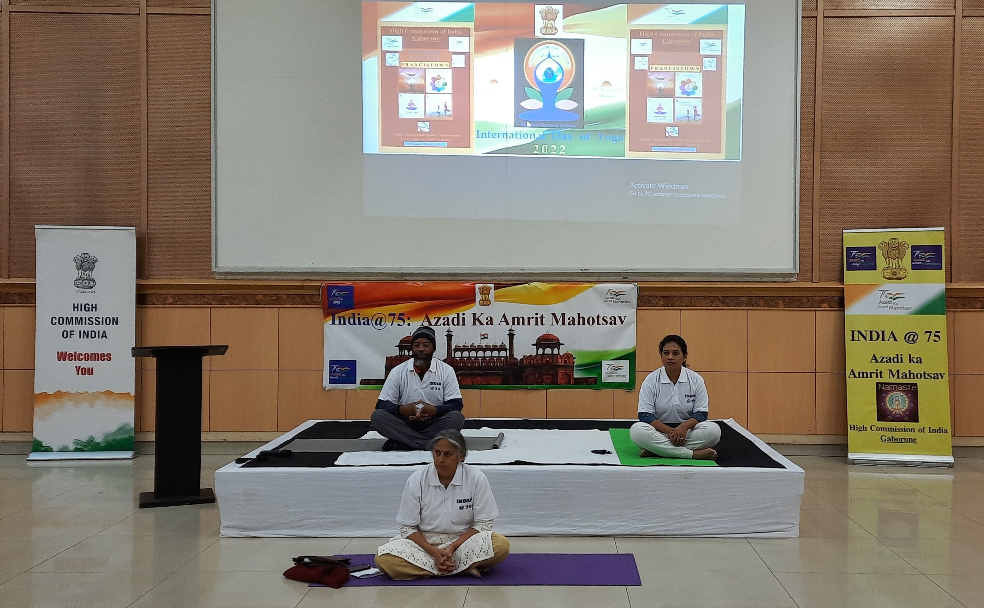 International Day of Yoga 2022 in Francistown